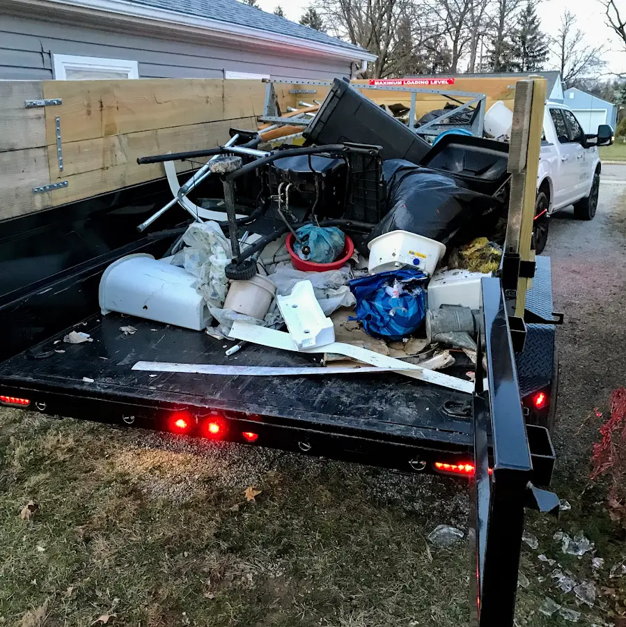 Roll-off dumpster delivered to a residential driveway in Gardnerville